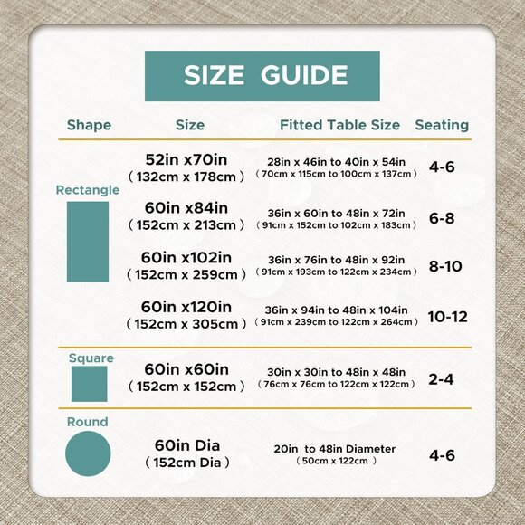 Stylish 60-Inch Round Table Cover with Invisible Zipper - Perfect for Patios - Picture 8 of 8